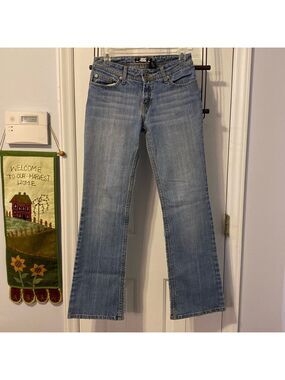 R4R Rave jeans, low cut, size 5, bootcut